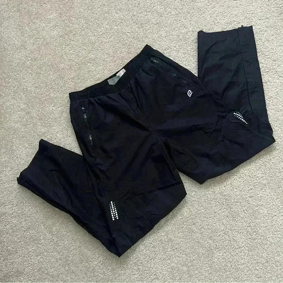 ROAD RUNNER Sports Men’s Size Medium Black Pants Pro Velocity 100% Polyester Zip - Picture 3 of 14